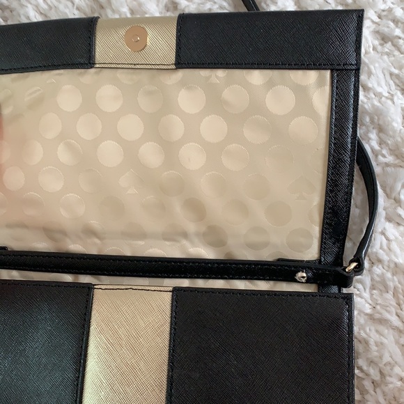 Kate Spade black and gold purse - Picture 4 of 6